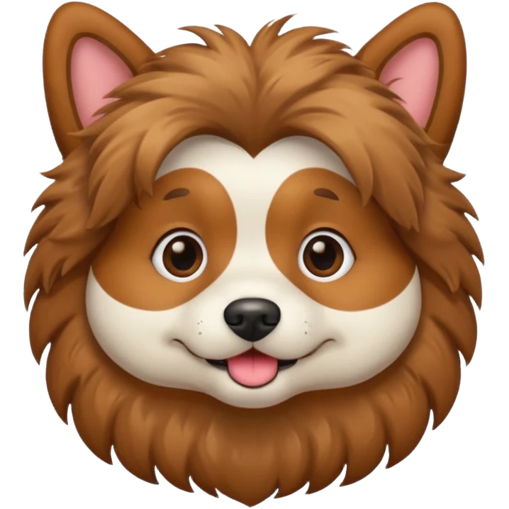 Hairdressing dog emoji