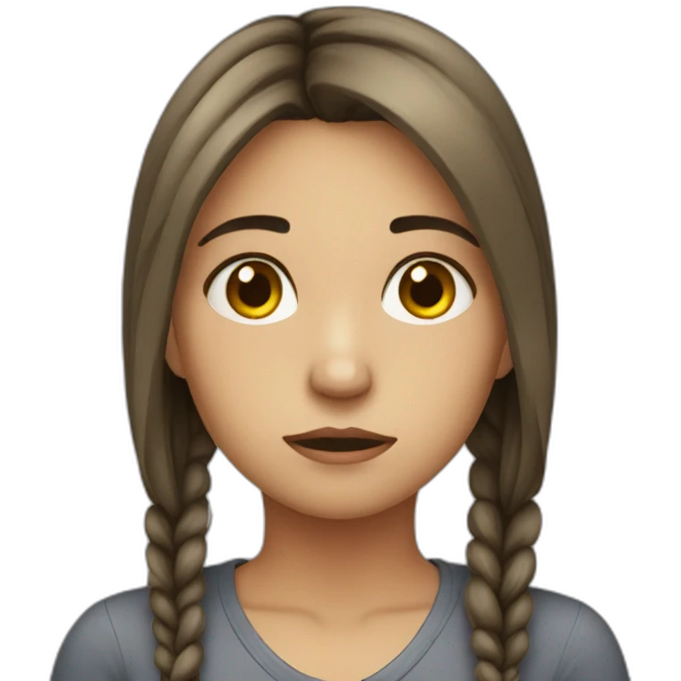 girl-work-sad emoji