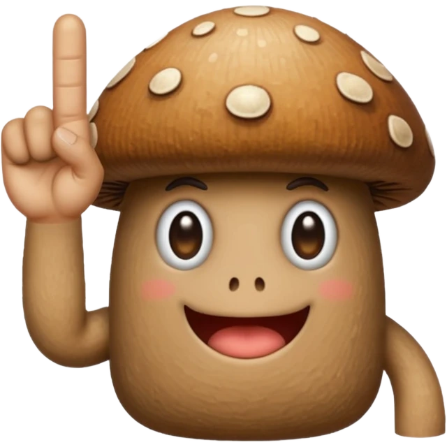 mushroom middle finger emoji