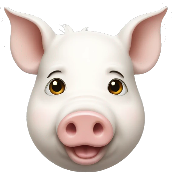 White pig emoji