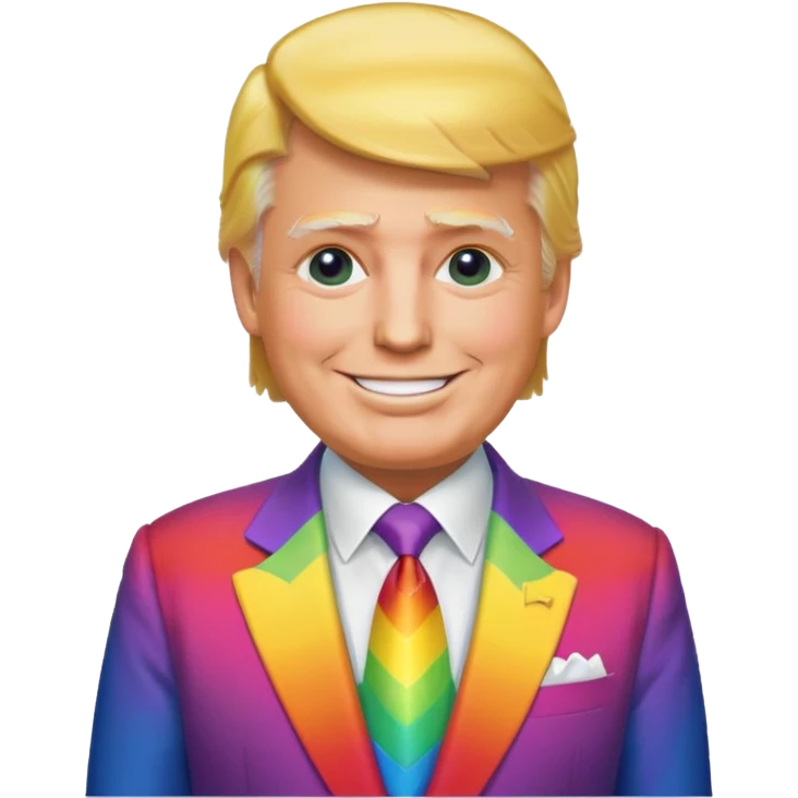 Rainbow Donald Trump  emoji