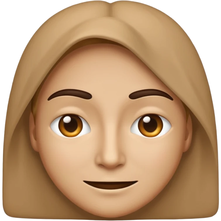anonymous person, simple emoji style, neutral expression, no identifying features emoji