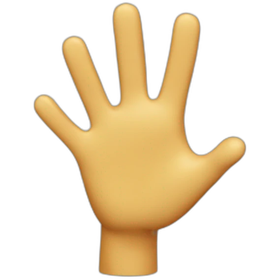 3d high five emoji