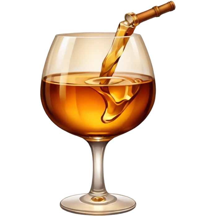 бокал коньяка emoji