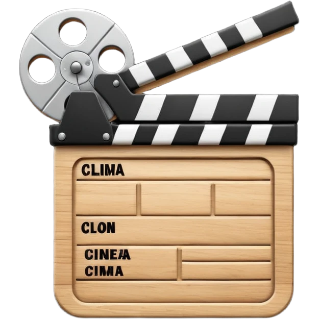 cinema clap black and white emoji