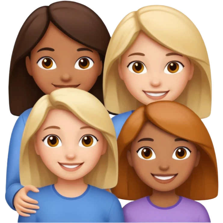 Girls Trio  emoji