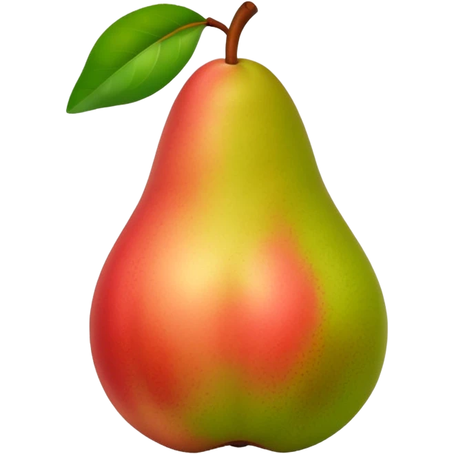 pear with red blush  emoji