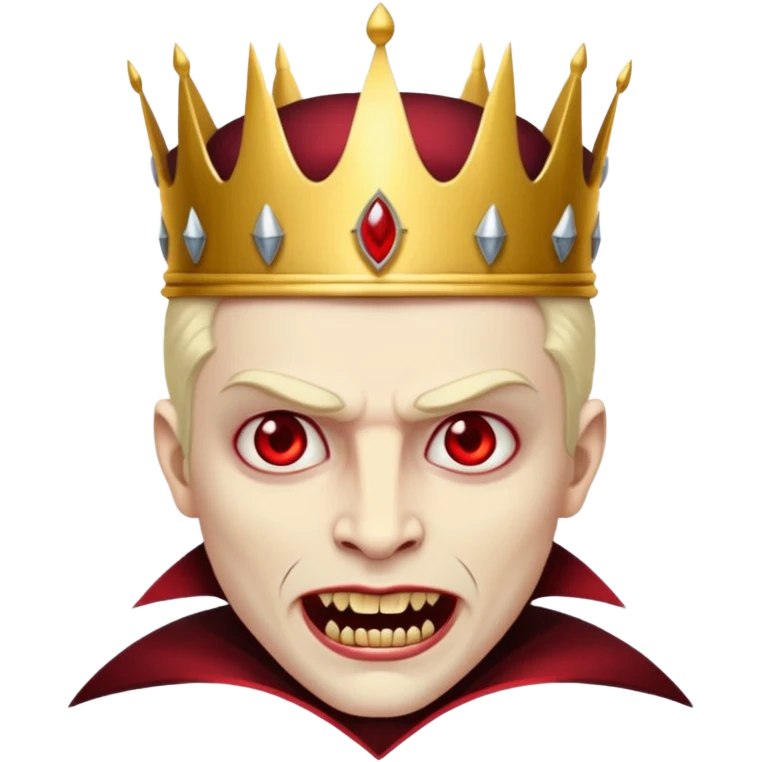 vampire king with crown emoji