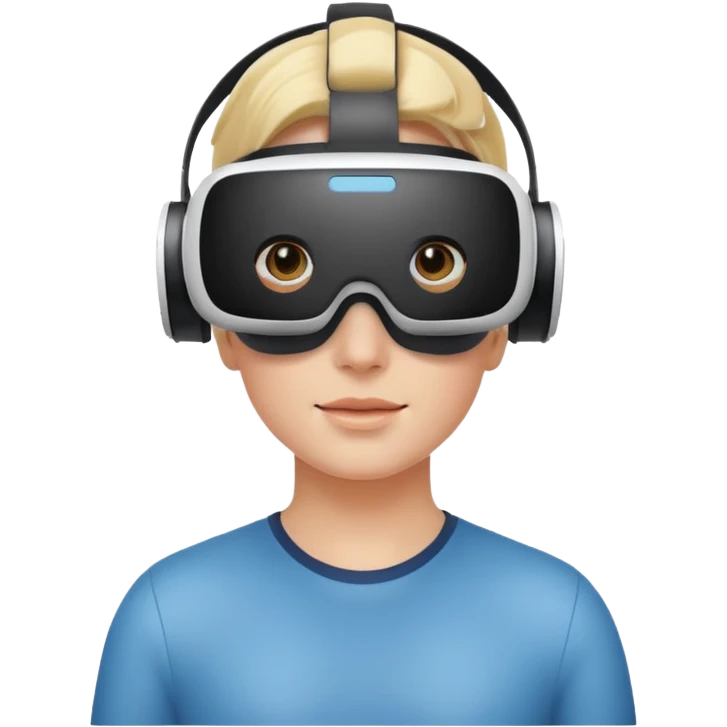 Human with VR headset emoji