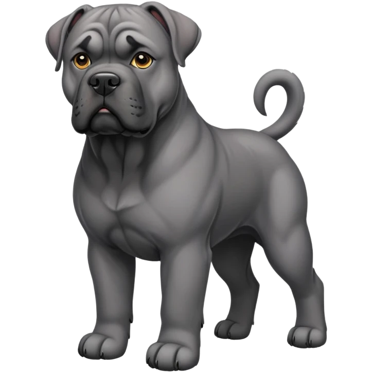 Grey cane corso emoji