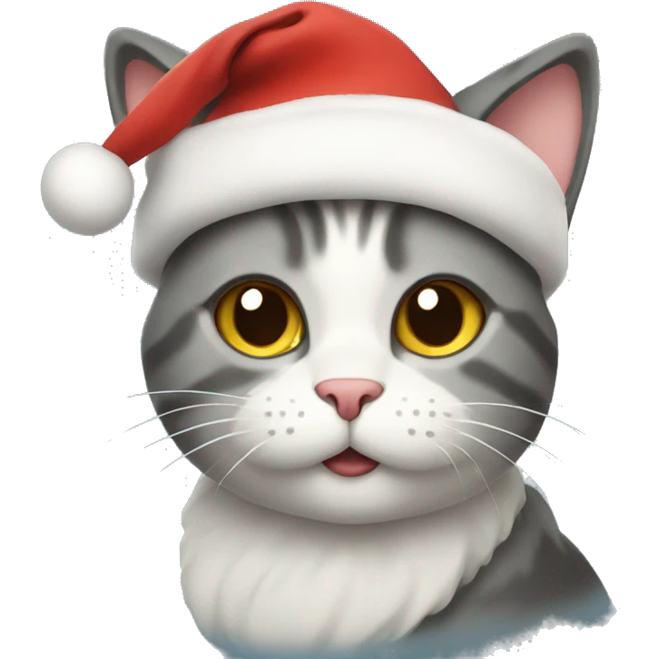 Christmas cat emoji