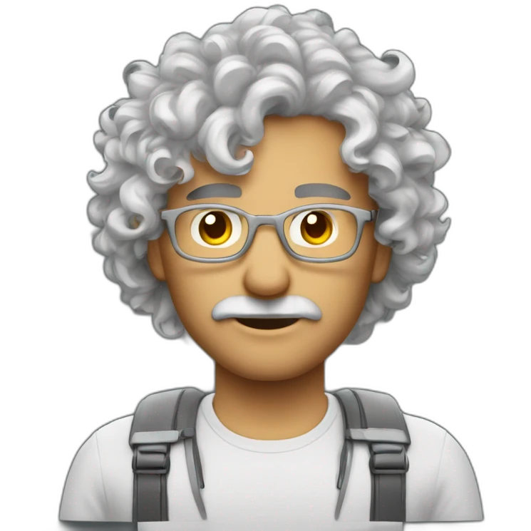 Homme métise cheveux bouclé qui fais du drone emoji
