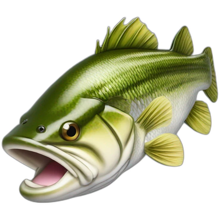 largemouth bass fish more realistic emoji