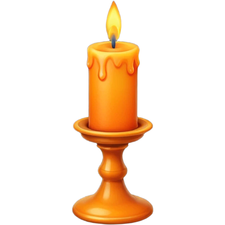 Candle in a candlestick emoji