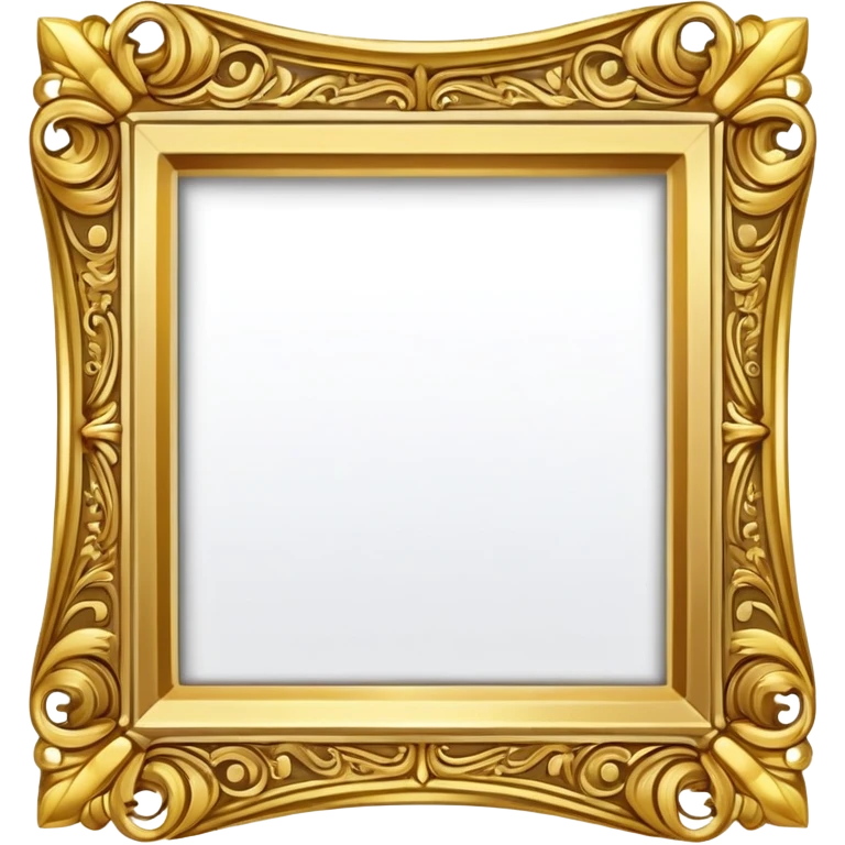 Gold frame square emoji