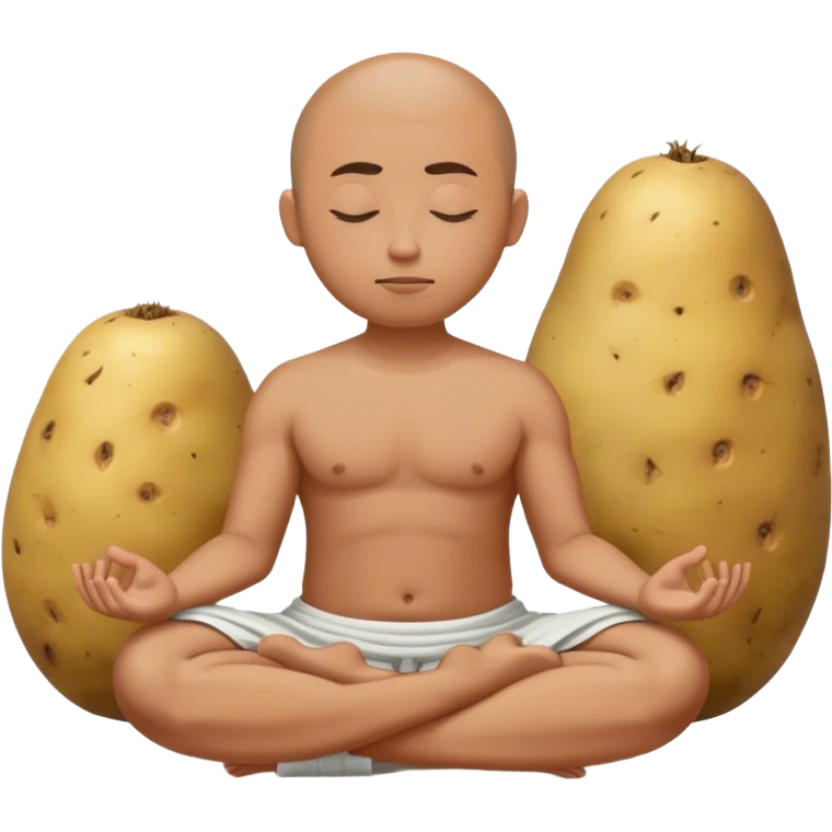 meditater potato temple emoji