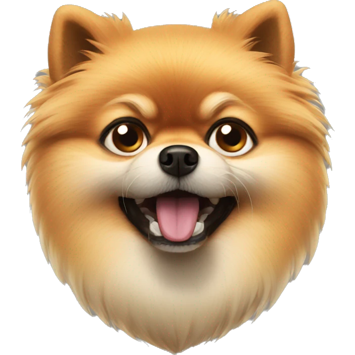 angry pomeranian face right emoji