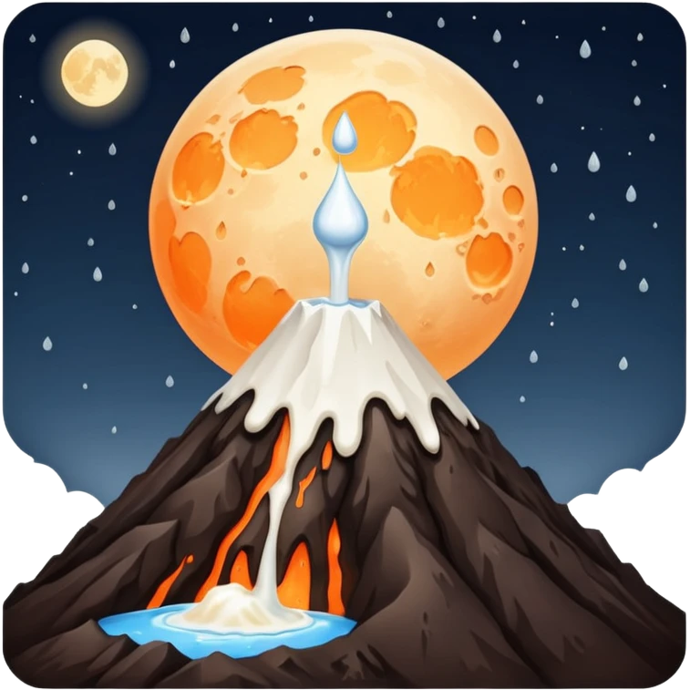 🌙🌋🥛 emoji
