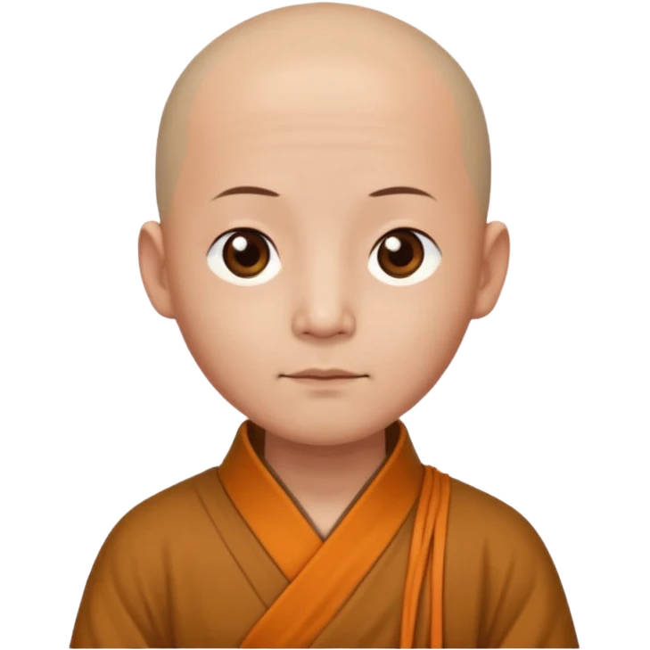 Chinese monk emoji