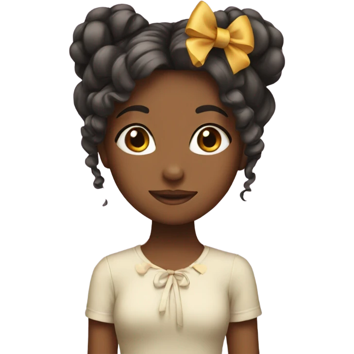 girl with bow in hair emoji