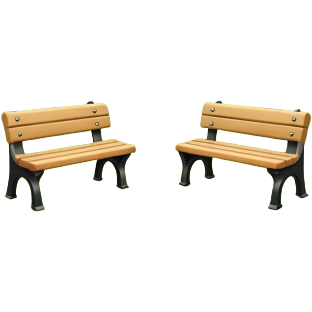 park with benches emoji