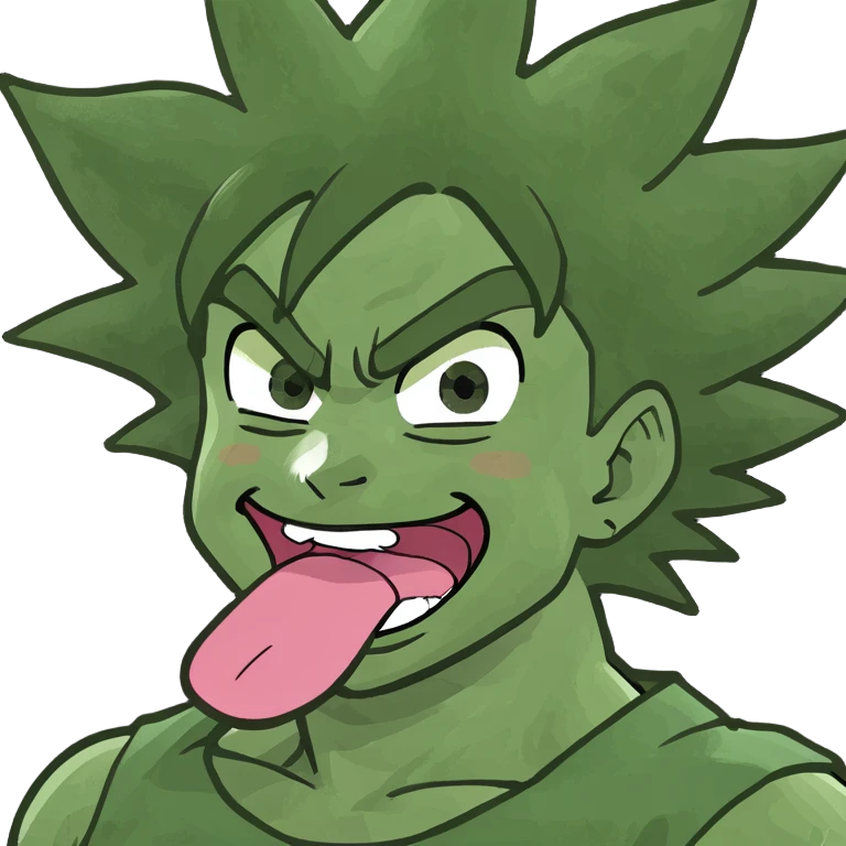 goku with tongue out emoji