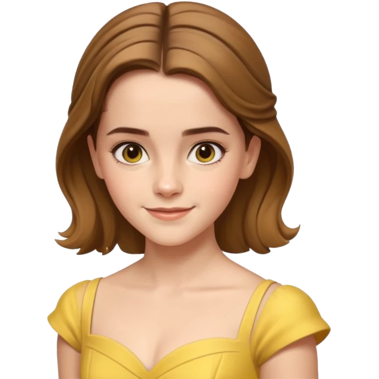 emma watson as belle Cinematic Realistic emoji