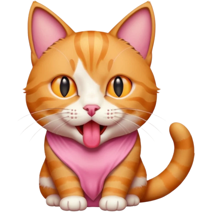 😽 cat emoji with its tongue out like this 😛 emoji