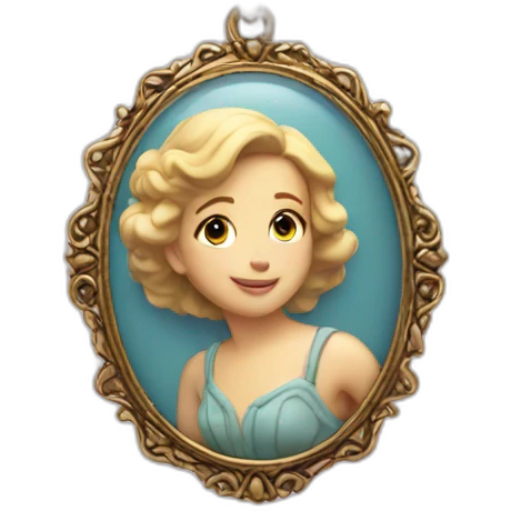 cameo necklace emoji