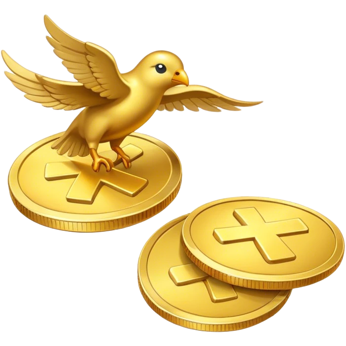 flying coins emoji
