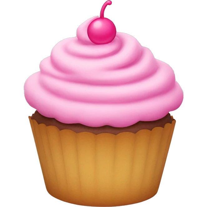 pink cupcake emoji