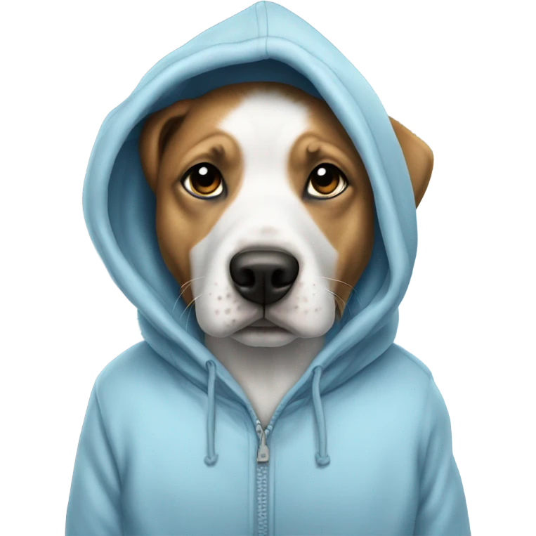 Dog water by a hoodie emoji