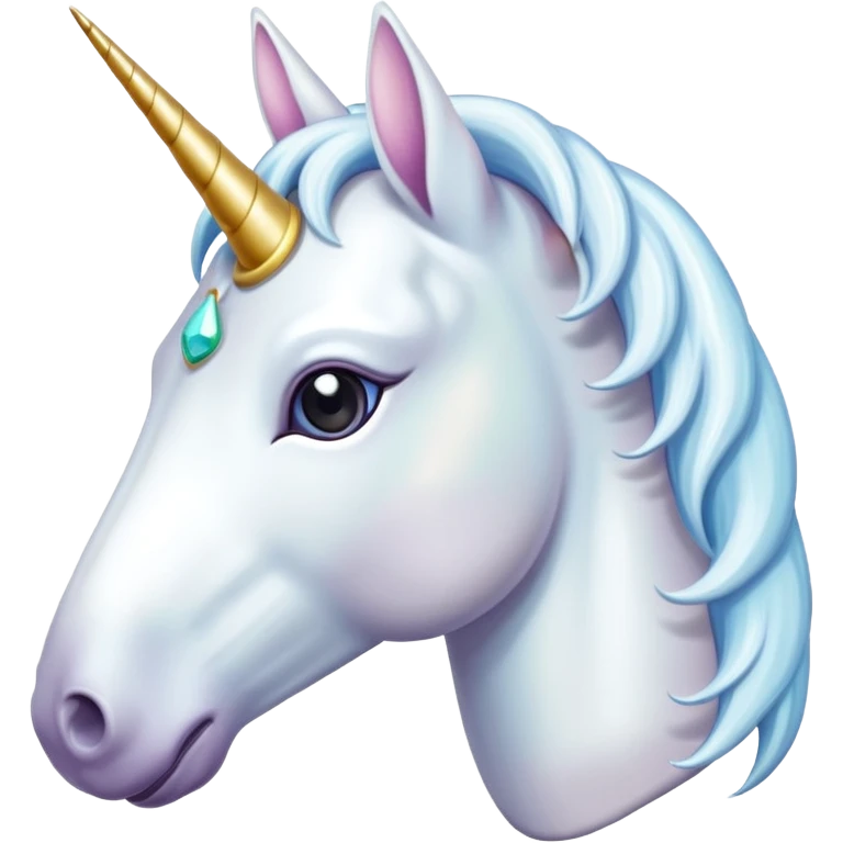 Unicorn white 🦄 emoji