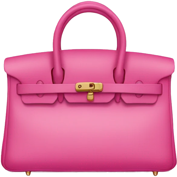 A pink birkin bag emoji