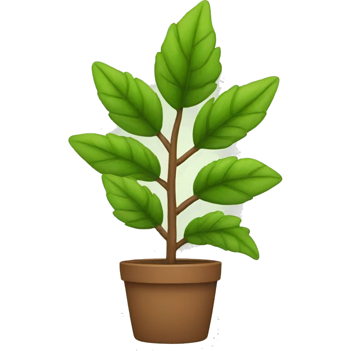 green and brown plant emoji
