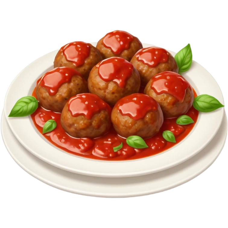 a plate of meatballs emoji