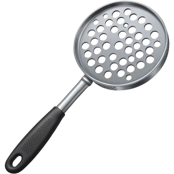 Round perforated blade with a handle  emoji
