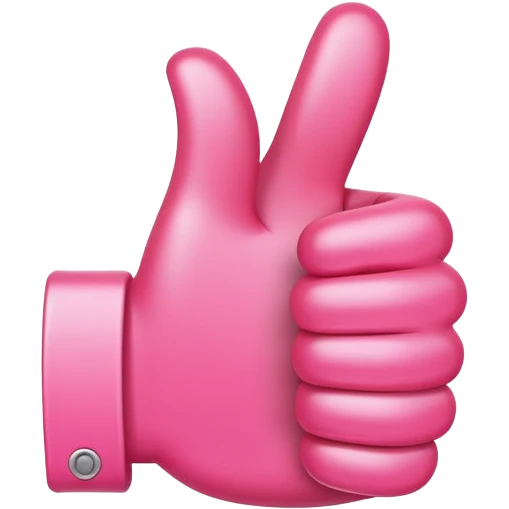 Pink thumbs up  emoji