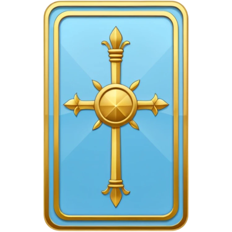 Tarot cards light blue emoji