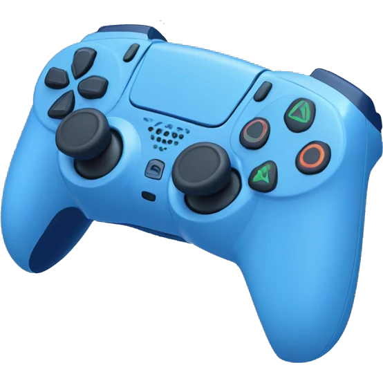 Blue ps5 controller  emoji