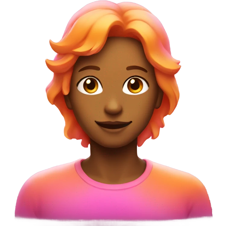 pink and orange aura  emoji
