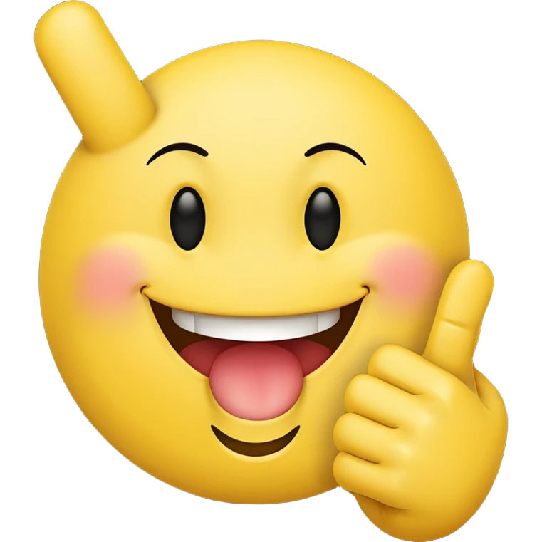 Smiley face with the middle finger emoji