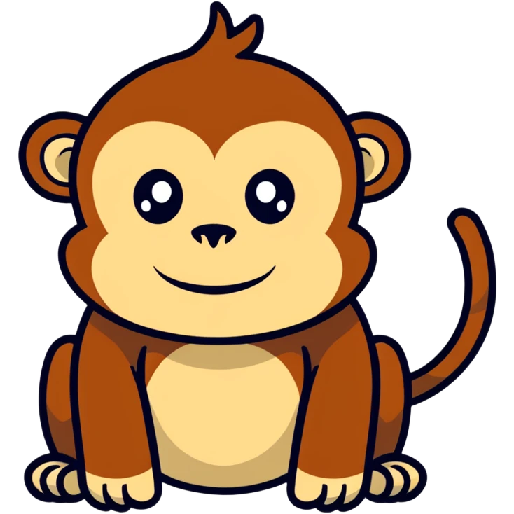 Monkey with a hump emoji
