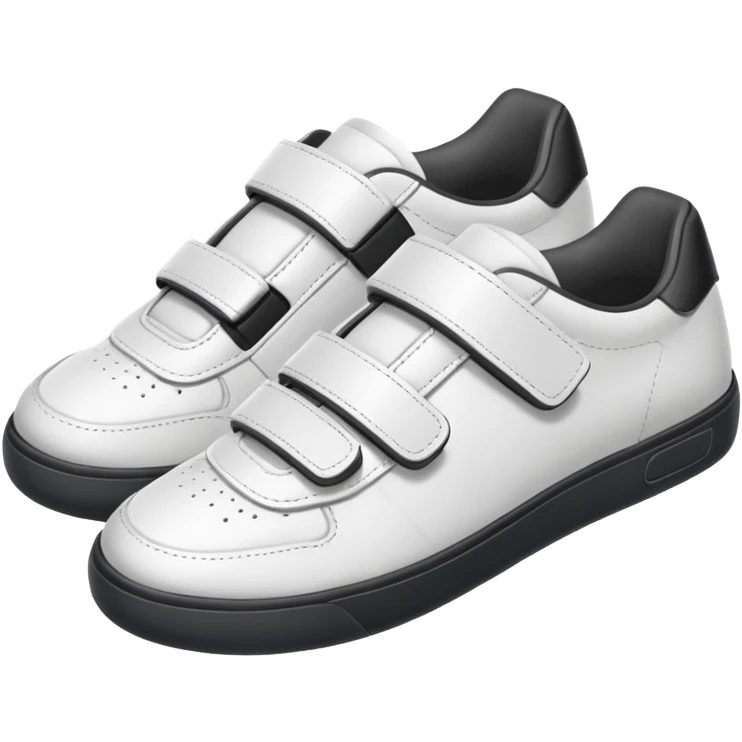 sneakers with open velcro hook and loop fastener emoji