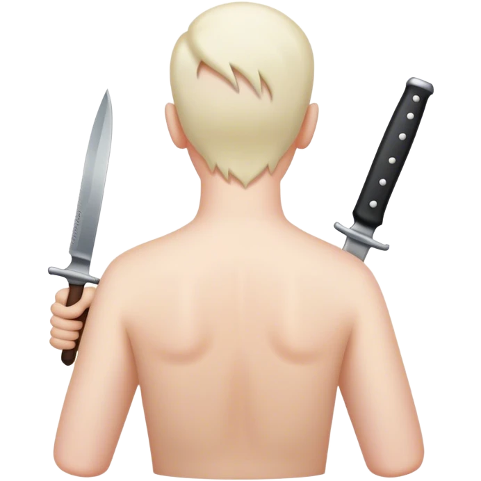 A back stabbed emoji