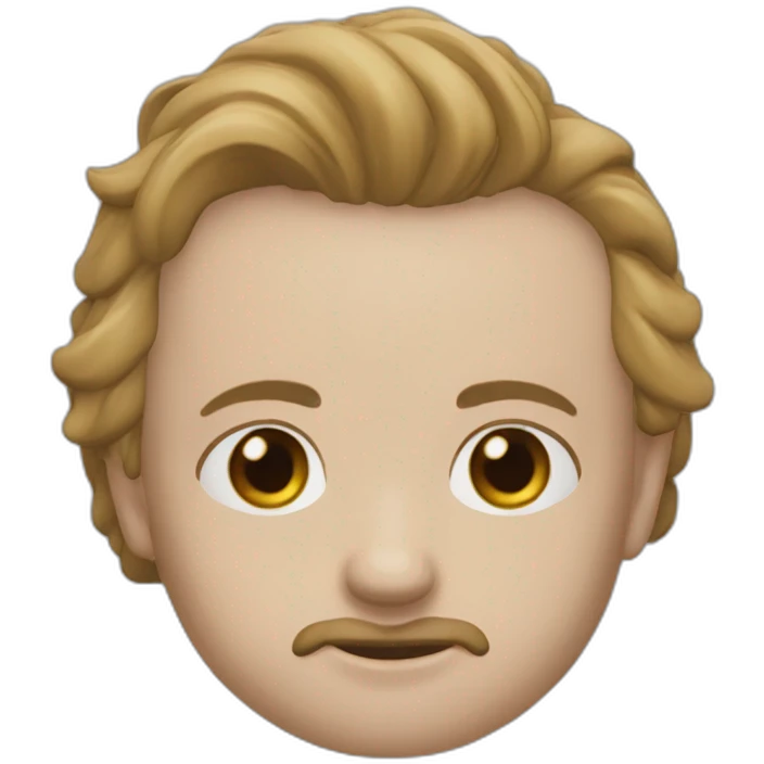 Давид надуває шарік emoji