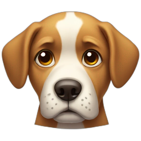 sad dog emoji