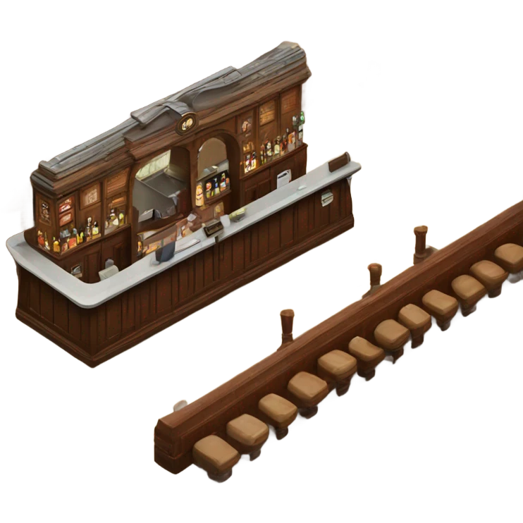 Bar that is a train station emoji