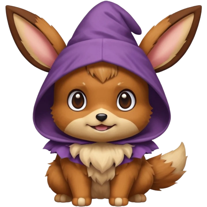 Eevee from pokeman wearing a Halloween custom  emoji