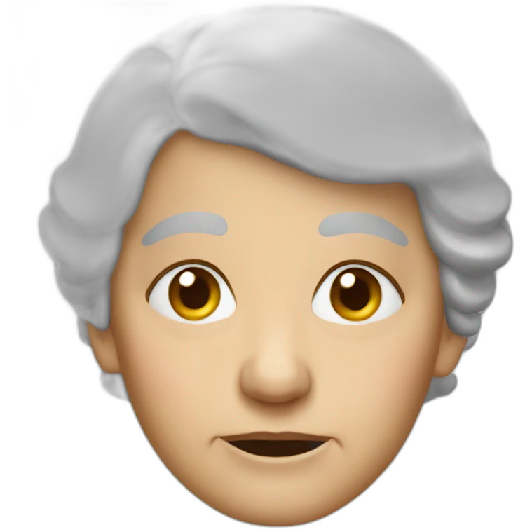 old woman dizzy emoji